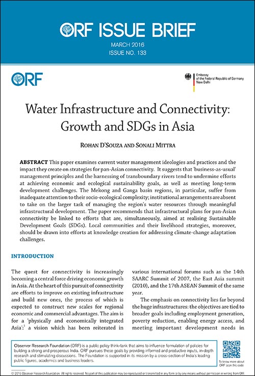 Water Infrastructure and Connectivity: Growth and SDGs in Asia  