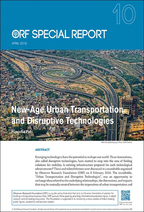 New–Age Urban Transportation and Disruptive Technologies  