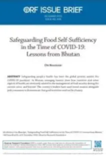 Safeguarding Food Self-Sufficiency in the Time of COVID-19: Lessons from Bhutan  