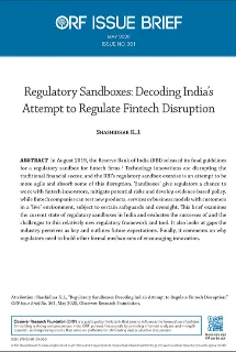 Regulatory Sandboxes: Decoding India’s attempt to Regulate Fintech Disruption  