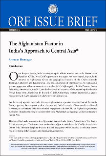 The Afghanistan Factor in India’s Approach to Central Asia  